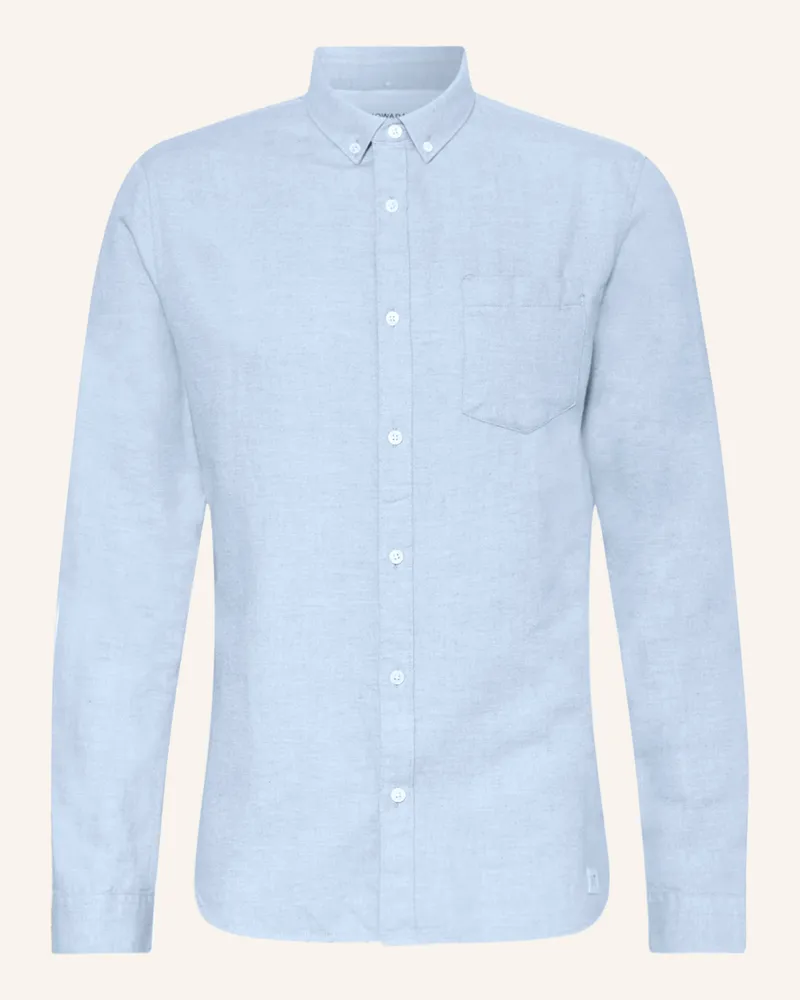 Nowadays Hemd Slim Fit blau Hellblau