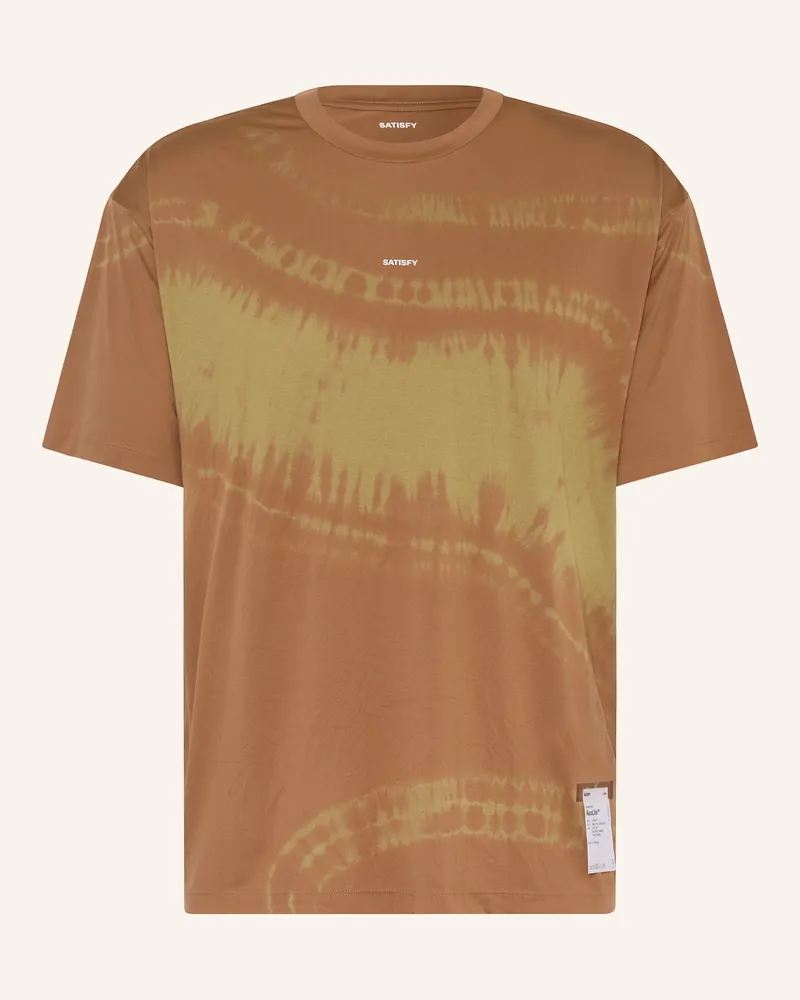 Satisfy Laufshirt AURALITE™ PLEATED Braun