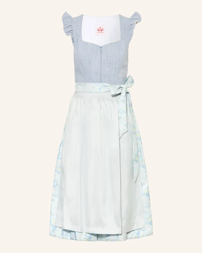 Spieth & Wensky Dirndl Hadi blau Blaugrau