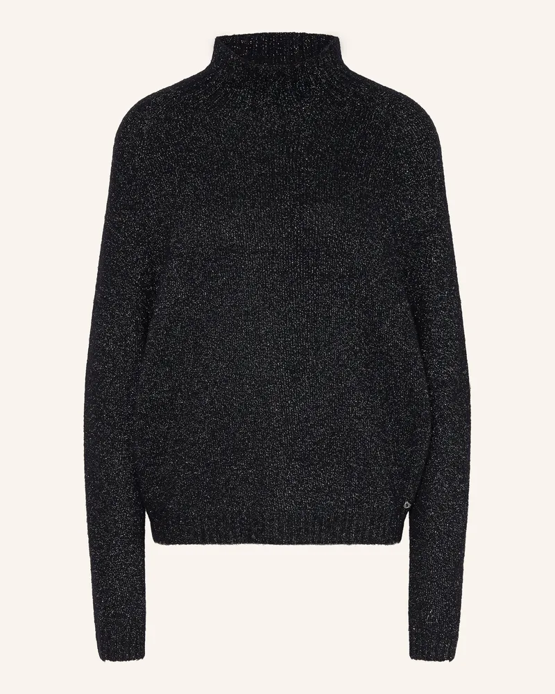 ottod’Ame Pullover Mit Glitzergarn schwarz Schwarz