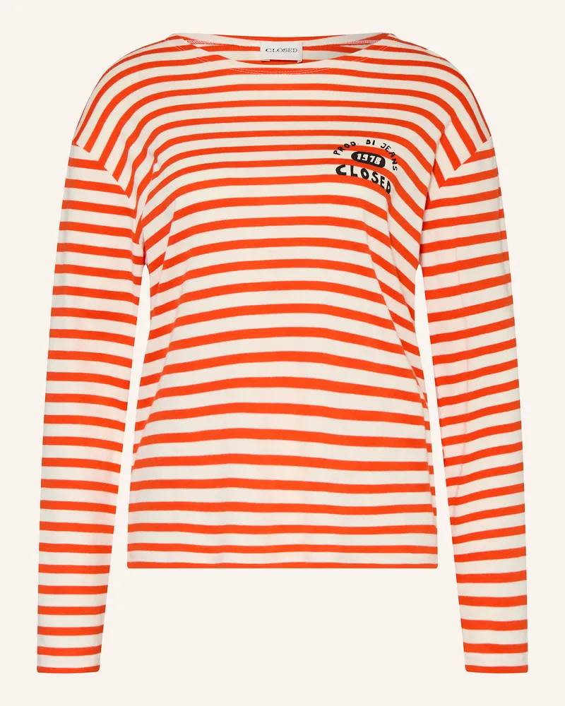 Closed Longsleeve rot Ecru