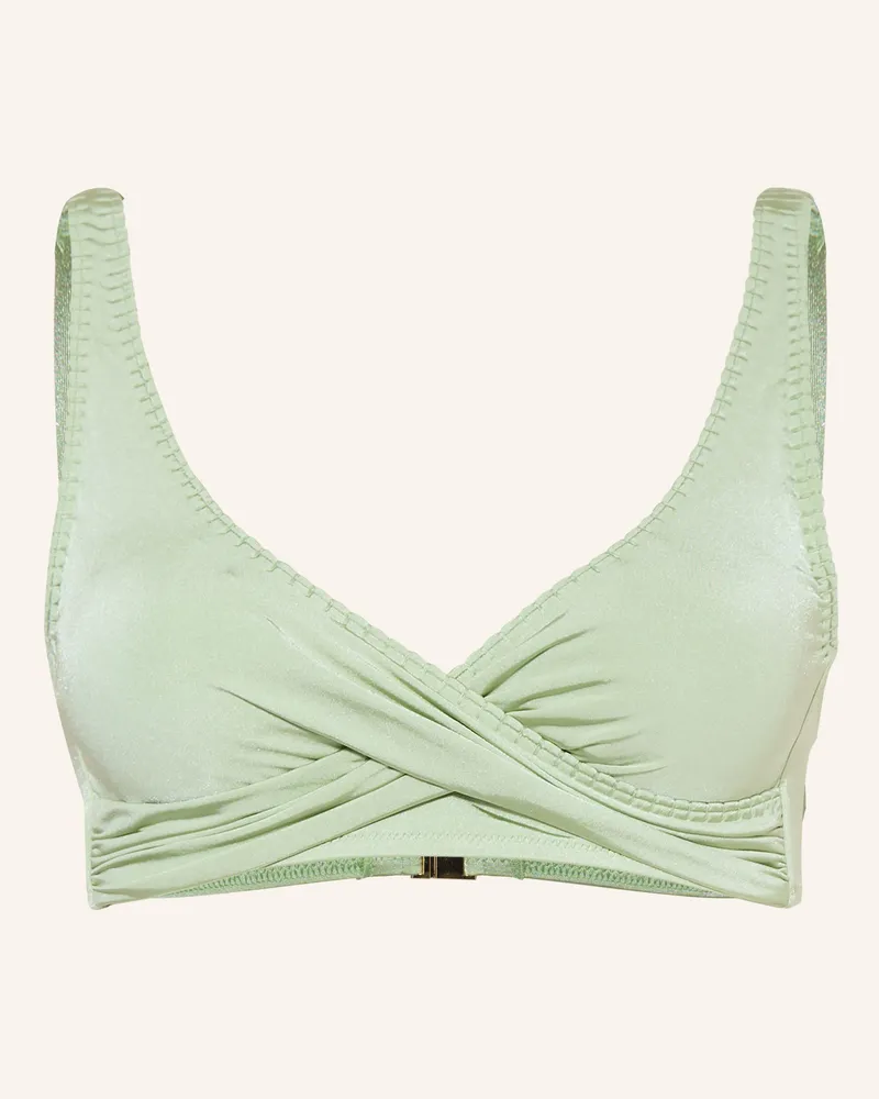 watercult Bustier-Bikini-Top Crafted Essentials In Wickeloptik gruen Hellgrün