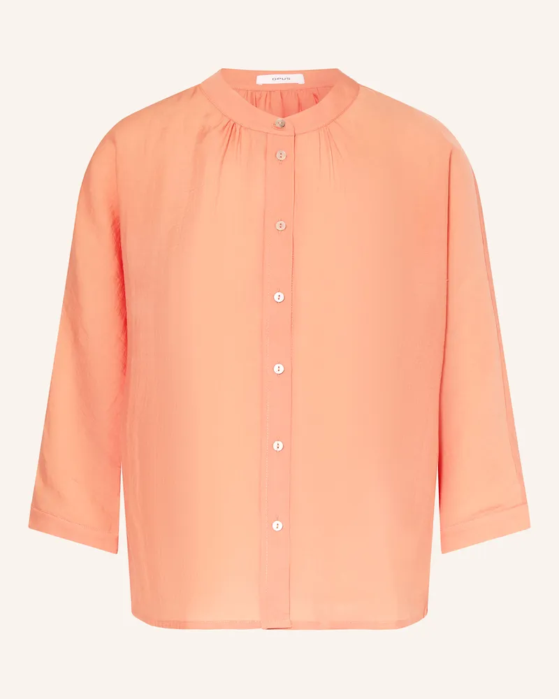OPUS Bluse FABELL mit 3/4-Arm Hellorange