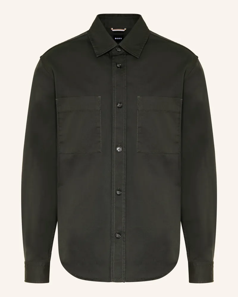 HUGO BOSS Overshirt Owen gruen Dunkelgrün