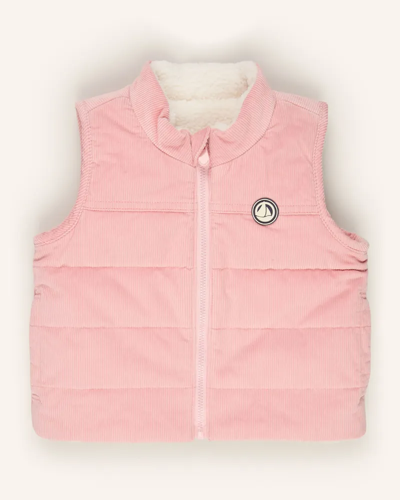 Petit Bateau Weste Zum Wenden rosa Rosé