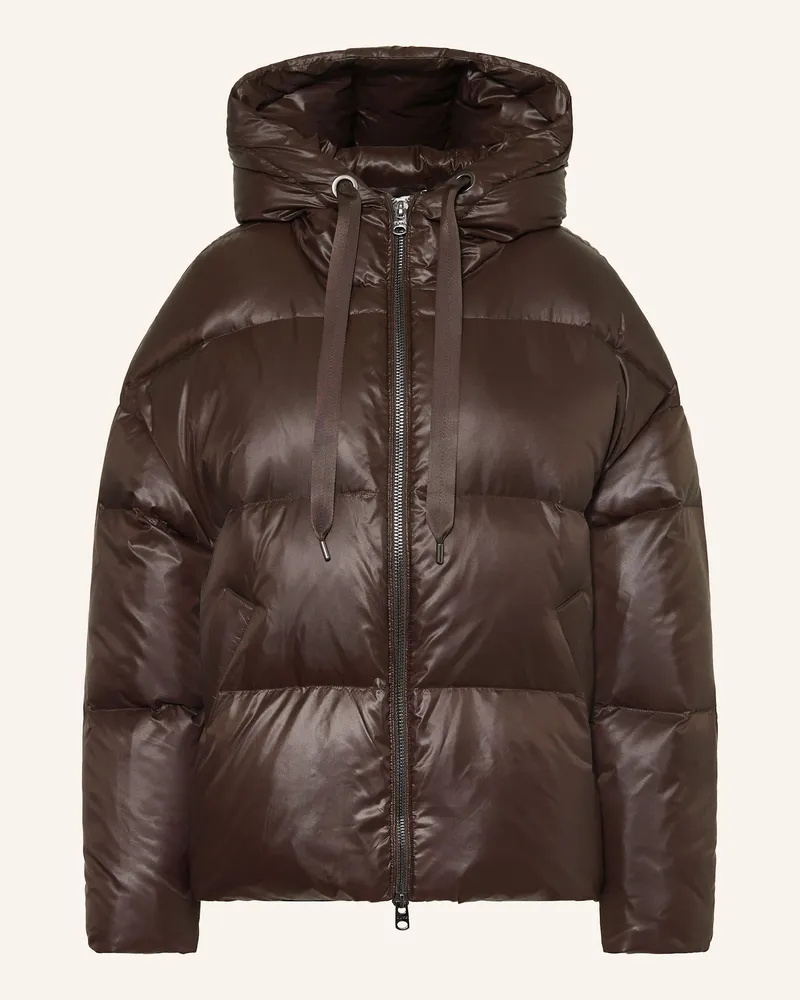 Juvia Oversized-Daunenjacke KIARA Dunkelbraun