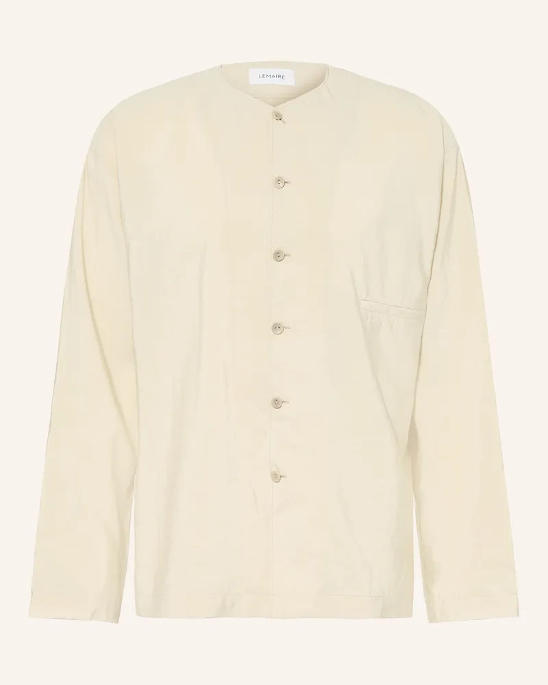 Christophe Lemaire Hemd Comfort Fit Mit Seide weiss Creme