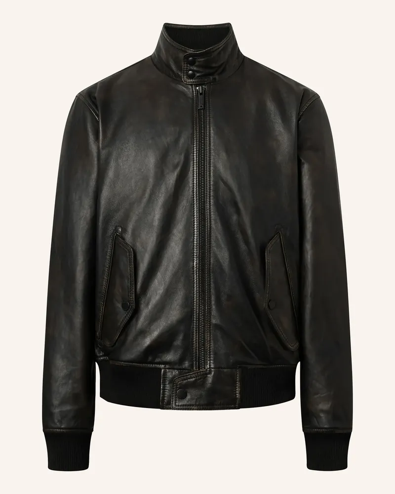 Strellson Lederblouson braun Dunkelbraun