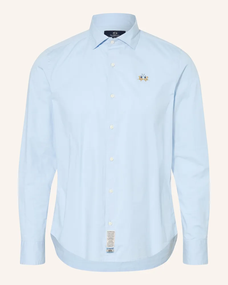La Martina Hemd Regular Fit blau Hellblau
