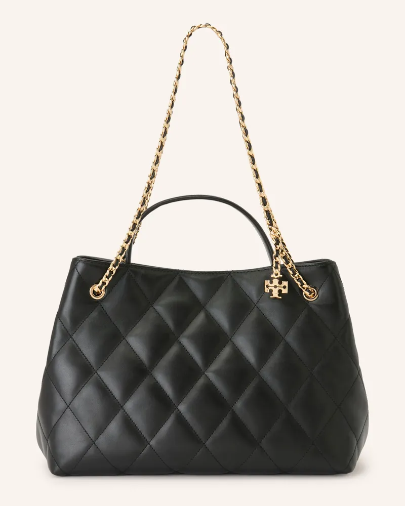 Tory Burch Handtasche Fleming Carryall schwarz Schwarz