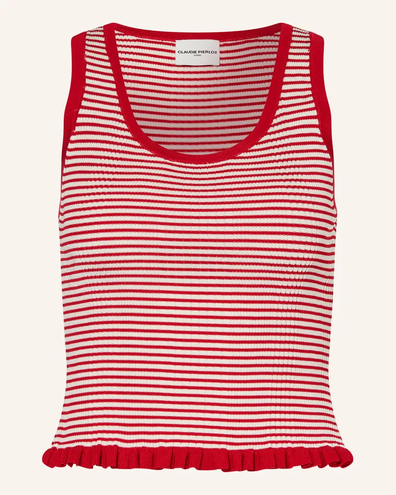 Claudie Pierlot Stricktop Rot