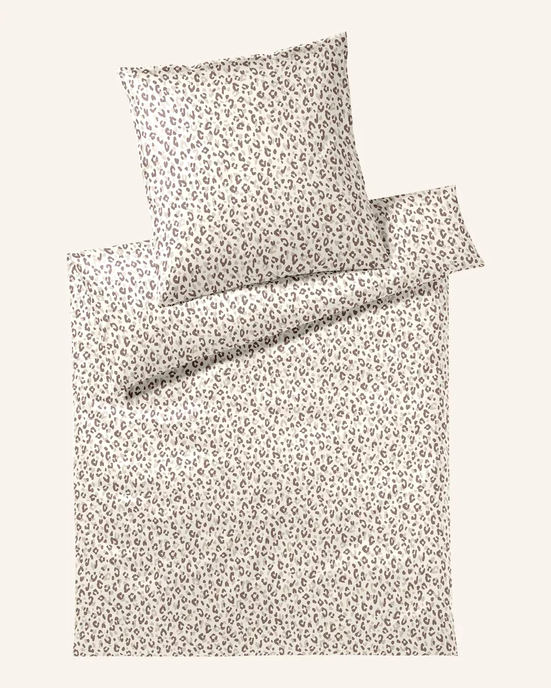 elegante Bettwäsche Leolook beige Creme