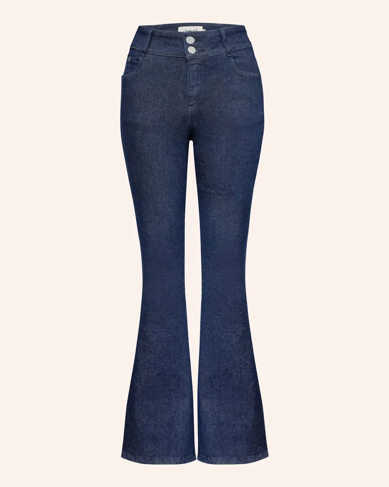 ITEM m6 Flared Jeans High Rise Denim blau Dunkelblau