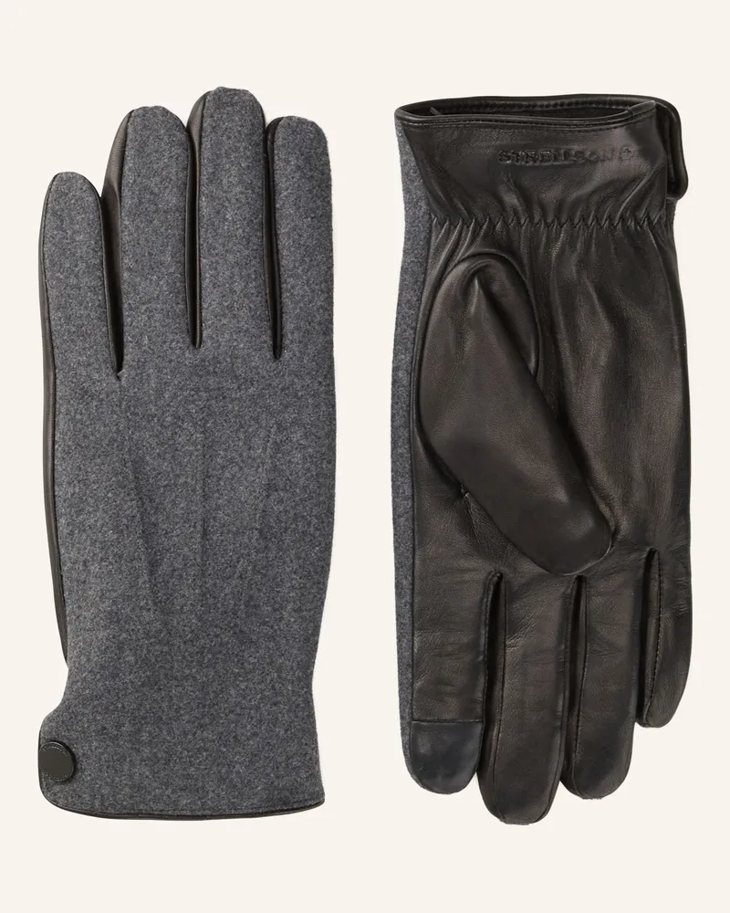 Strellson Handschuhe grau Grau