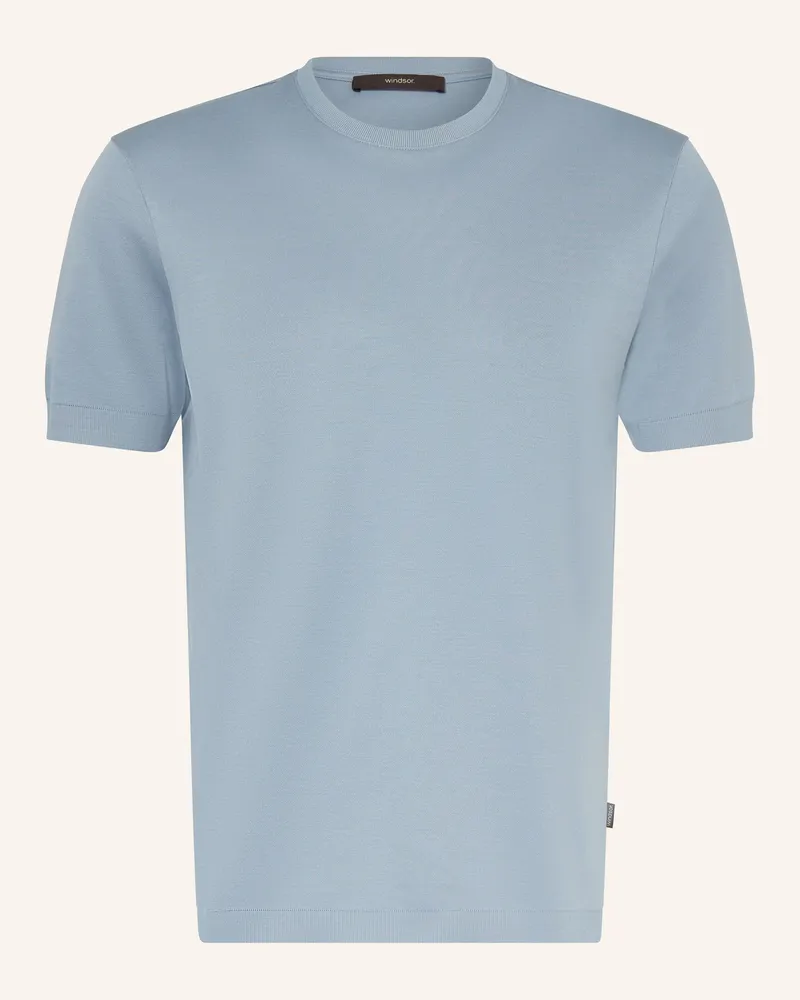 windsor. Strickshirt Floro blau Hellblau