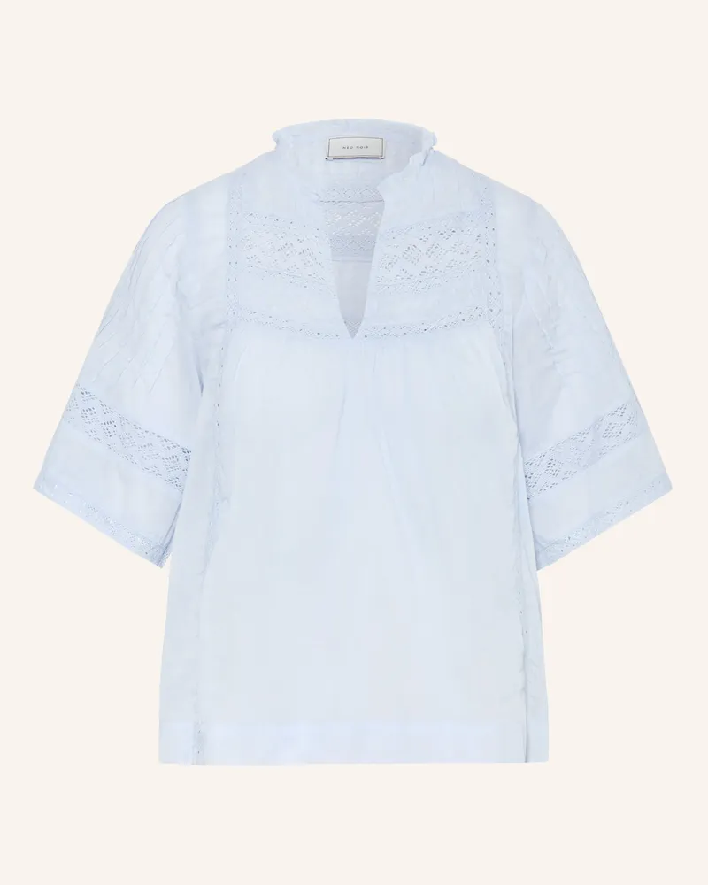 Neo Noir Blusenshirt Siama Mit Spitze blau Hellblau