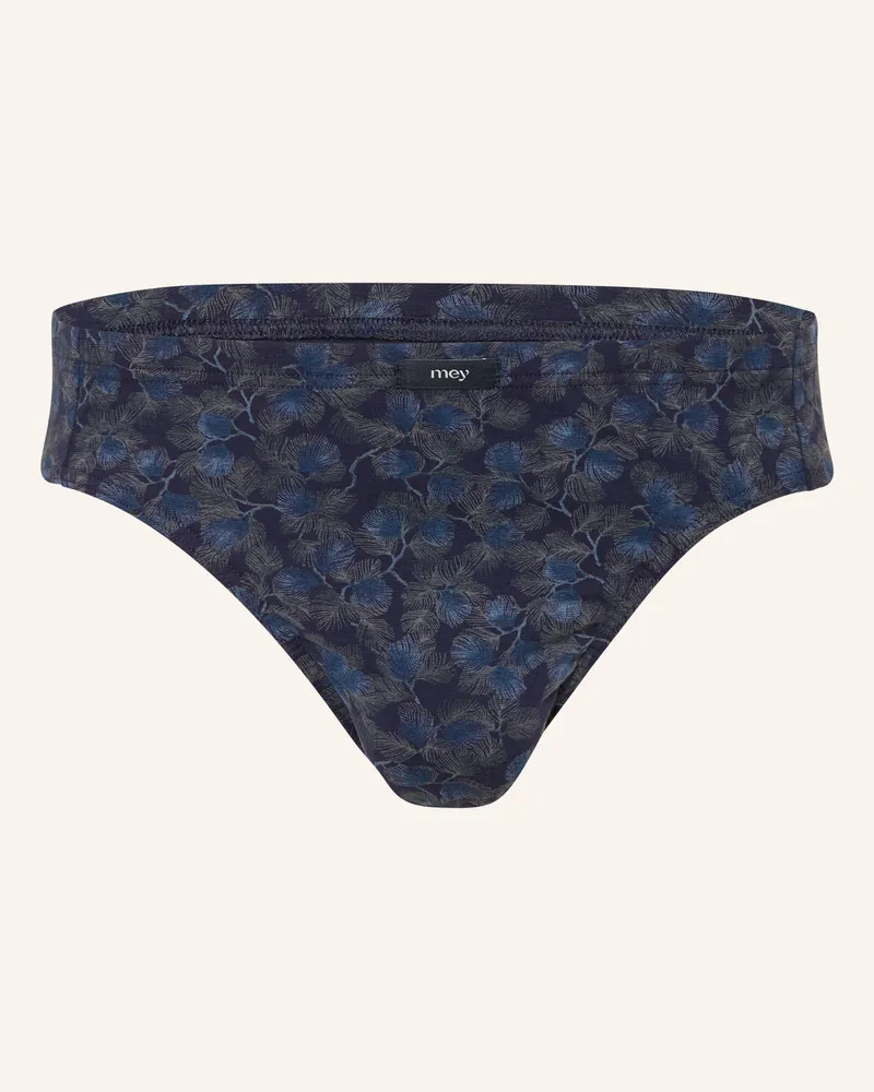 Mey Slip Serie Dark Leaves blau Dunkelblau
