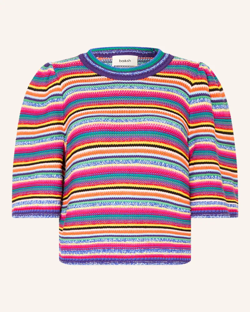 ba&sh Strickshirt Farfaela schwarz Rot