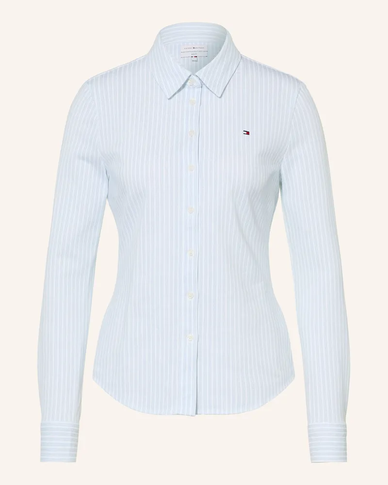 Tommy Hilfiger Hemdbluse Aus Piqué weiss Weiss