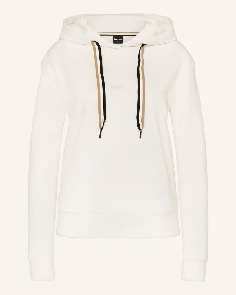 HUGO BOSS Lounge-Hoodie Stripe weiss Creme