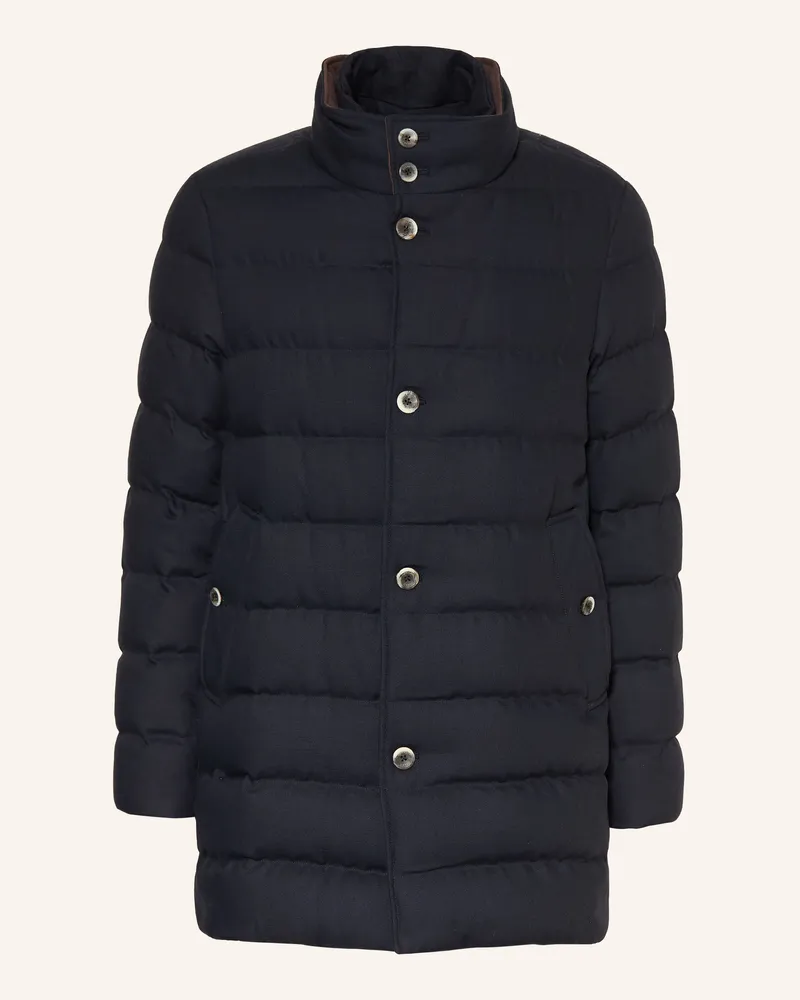 Herno Daunenjacke Mit Herausnehmbarer Blende blau Dunkelblau