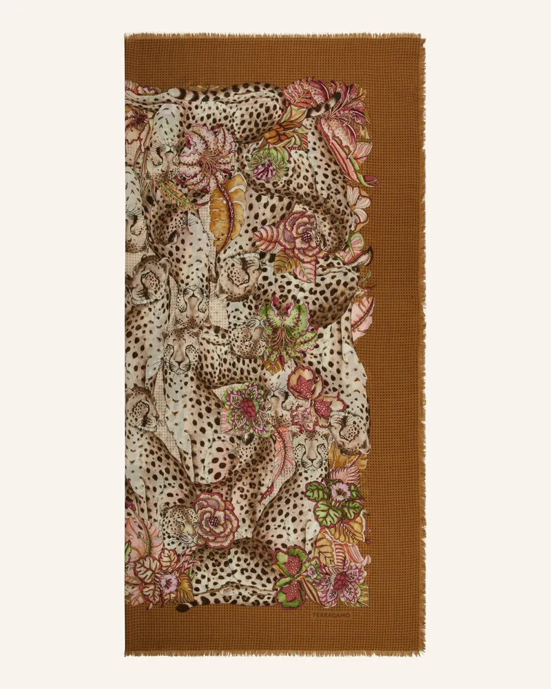 Ferragamo Cashmere-Tuch Camel