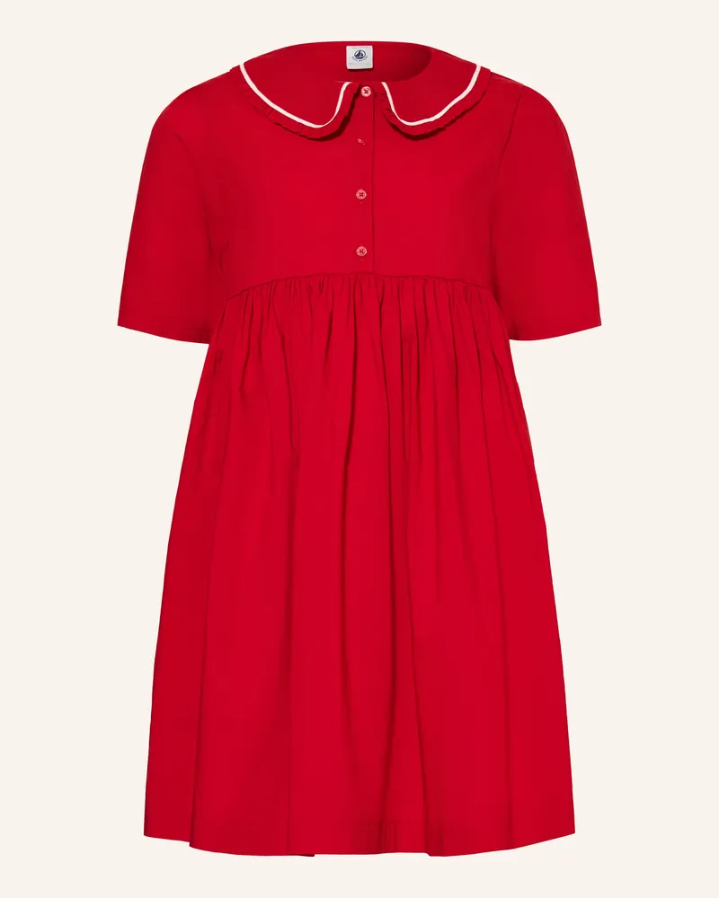 Petit Bateau Kleid Mit Rüschen rot Rot