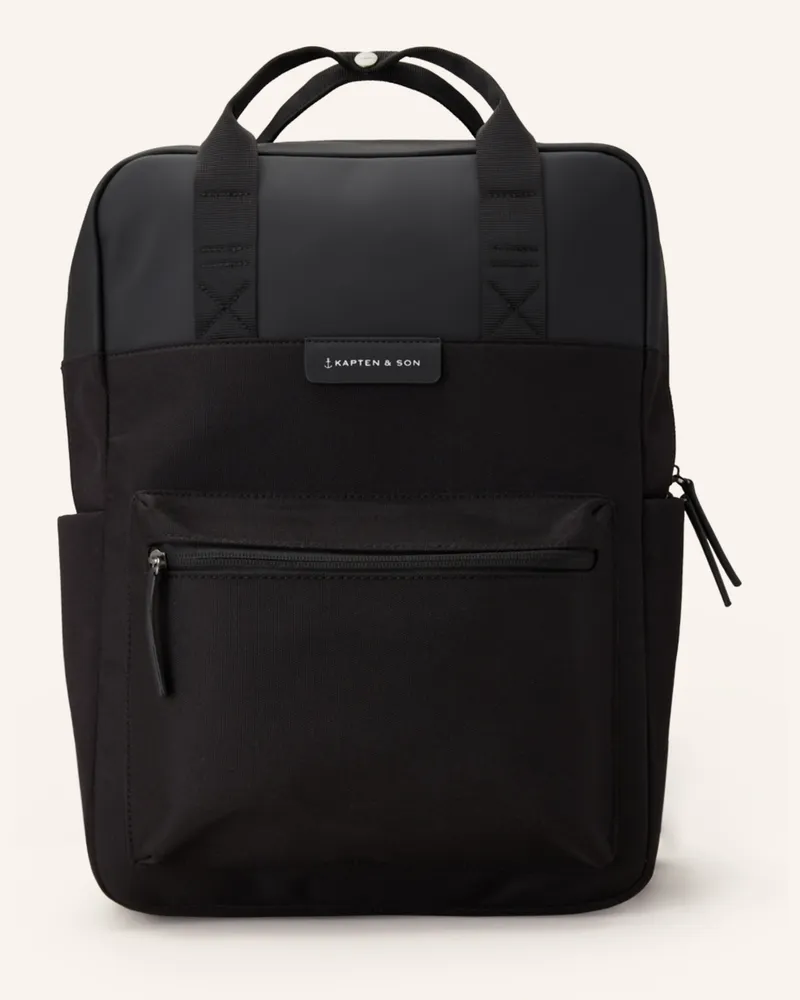Kapten & Son Rucksack Bergen 11 L Mit Laptopfach schwarz Schwarz
