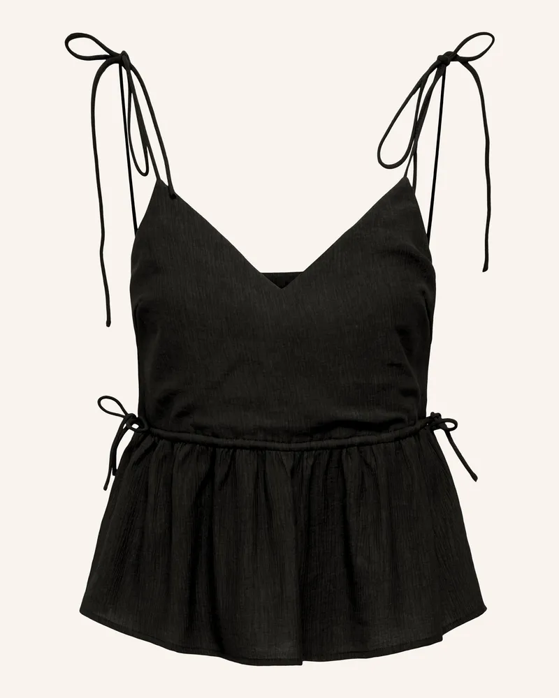 only Top schwarz Schwarz