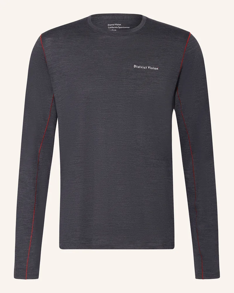 District Vision Longsleeve Dunkelgrau