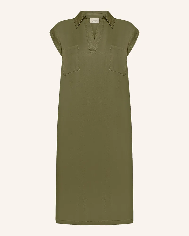 Cartoon Kleid gruen Oliv