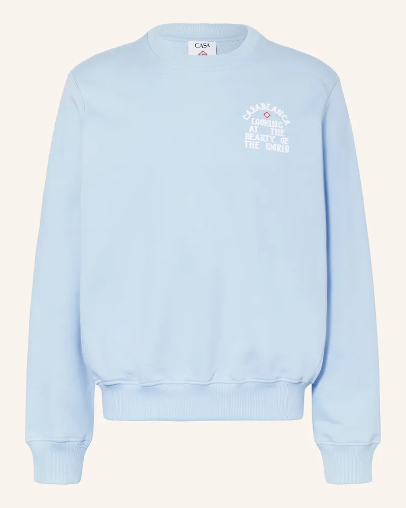 Casablanca Paris Sweatshirt blau Hellblau