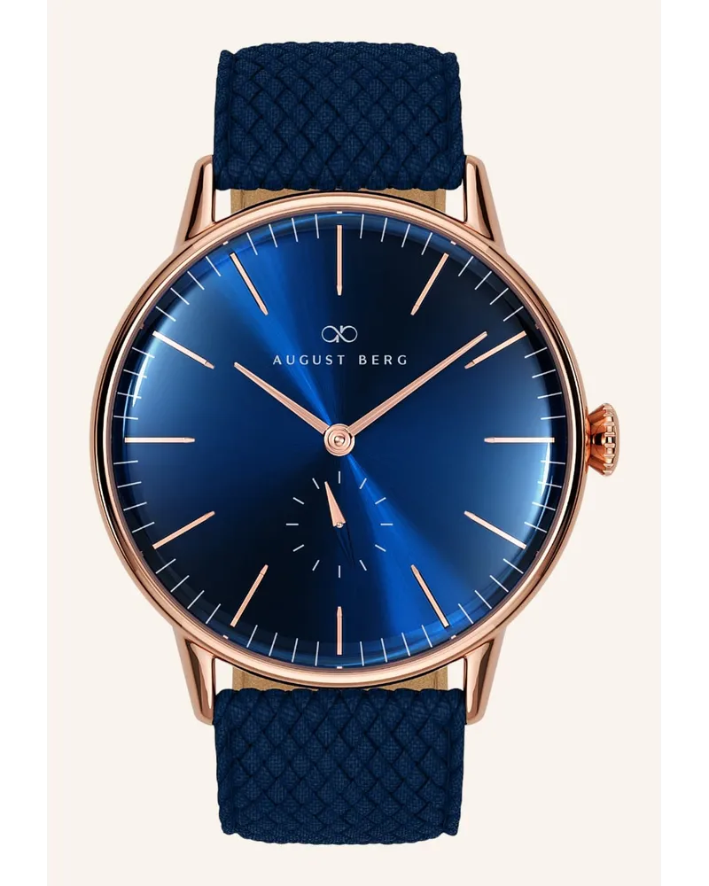 August Berg Armbanduhr Serenity Blau