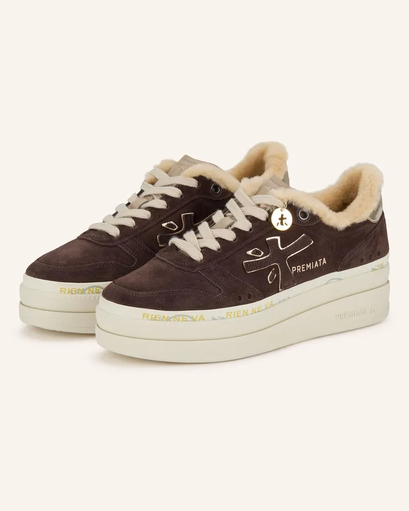 Premiata Sneaker Micol braun Dunkelbraun