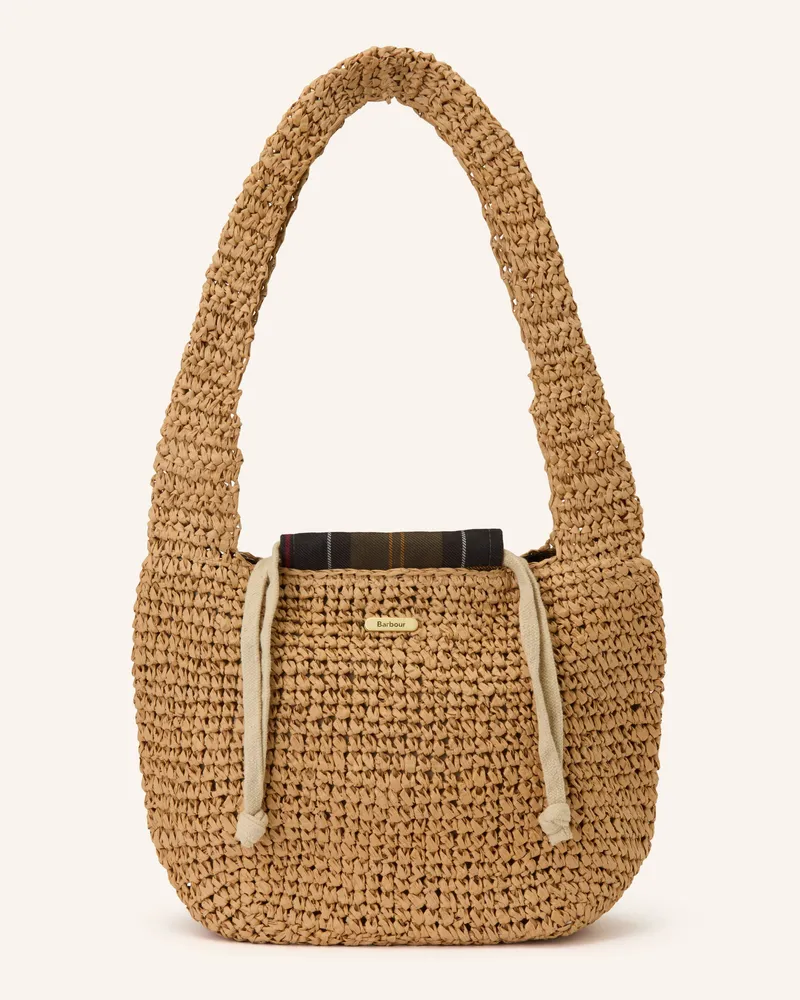 Barbour Schultertasche beige Hellbraun