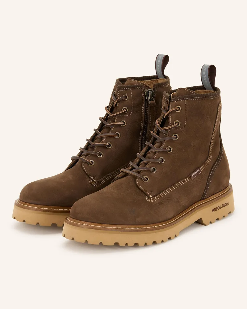 Woolrich Schnürboots braun Dunkelbraun