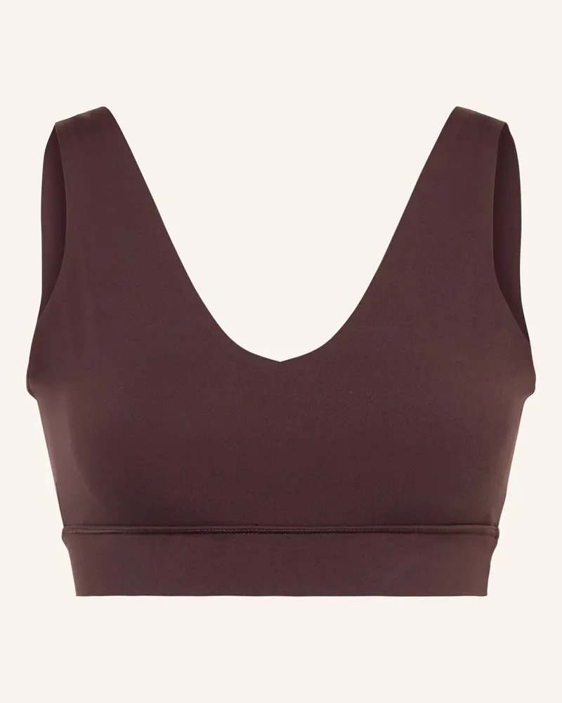 Sweaty Betty Sport-Bh Ultimate Studio Voop braun Dunkelbraun