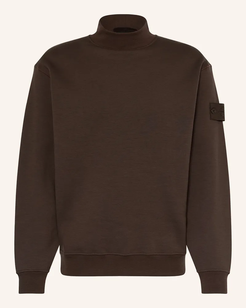 Stone Island Sweatshirt Ghost braun Dunkelbraun