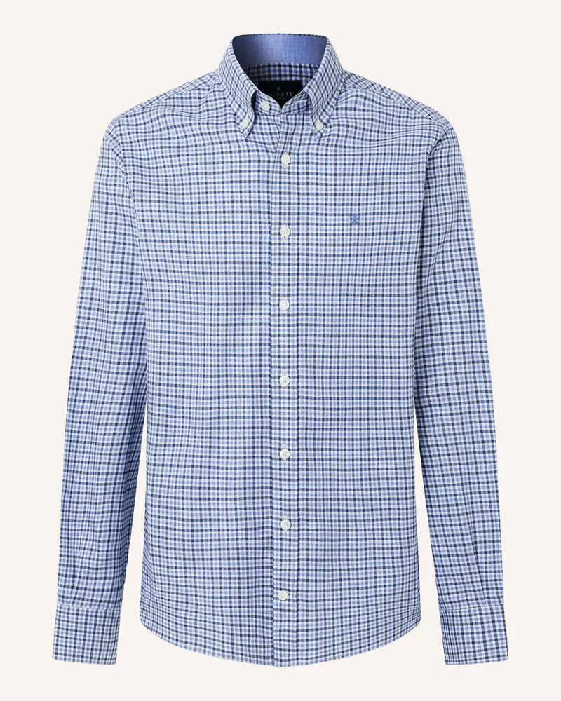 Hackett Freizeithemd Three Color Gingham blau Blau