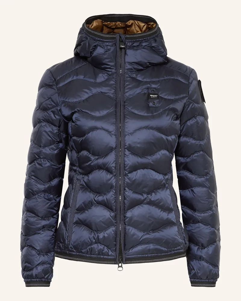 Blauer Daunenjacke Camelia blau Dunkelblau