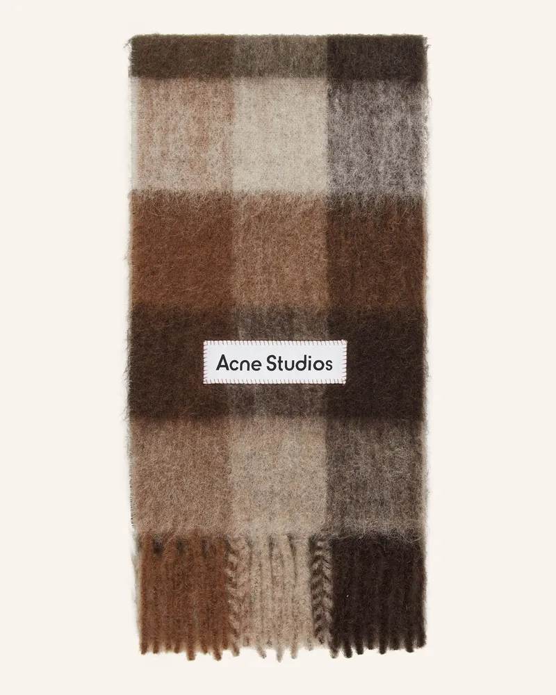 Acne Studios Schal mit Alpaka Grau