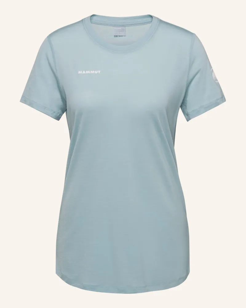 Mammut T-Shirt Tree Wool Mit Merinowolle blau Blau