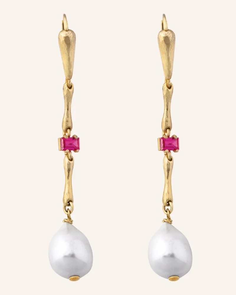 Maximova Jewelry Ohrhänger Mother Of Pearl Gold gold Gold