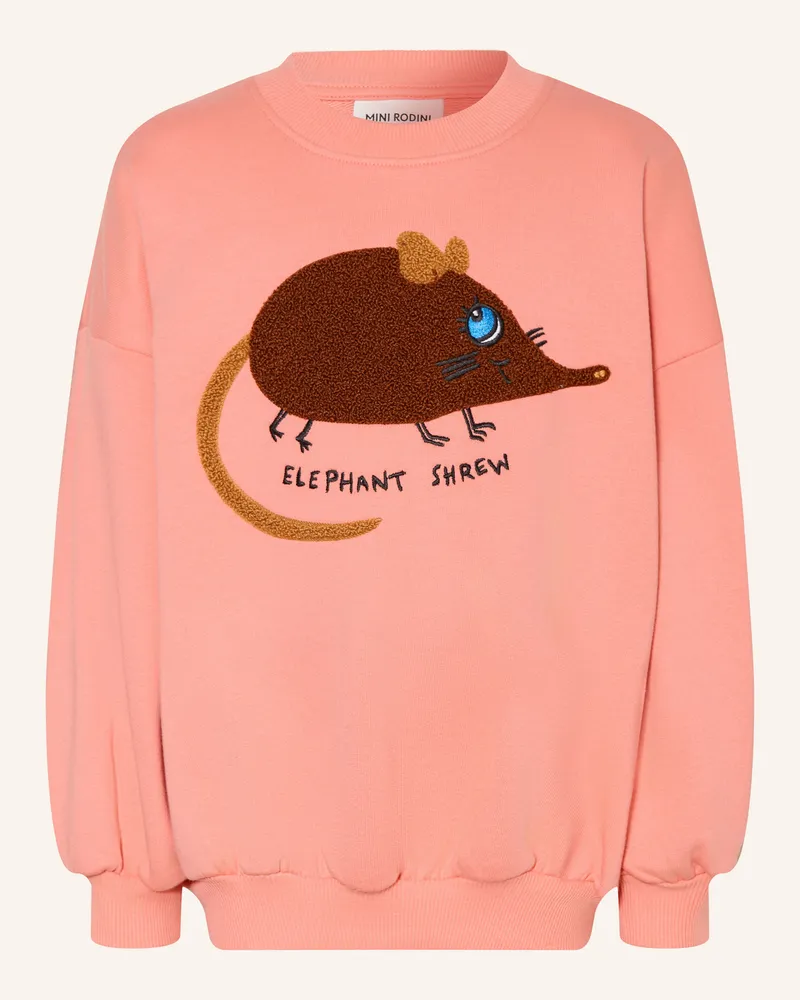 Mini Rodini Sweatshirt pink Hellrot
