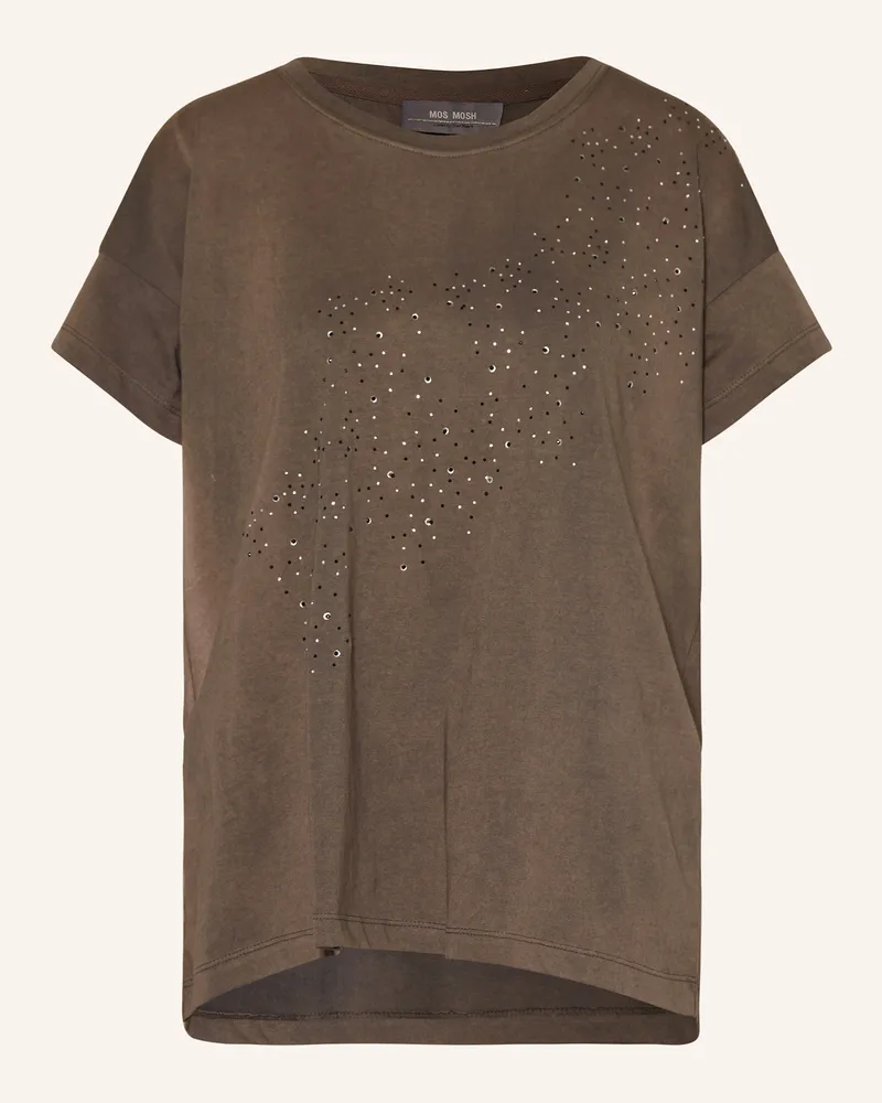 Mos Mosh T-Shirt MMLARI mit Nieten Dunkelgrau