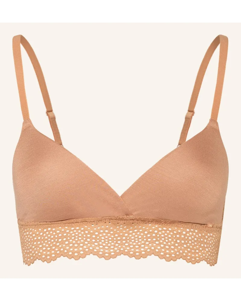 Skiny Triangel-BH EVERY DAY BAMBOO LACE Braun