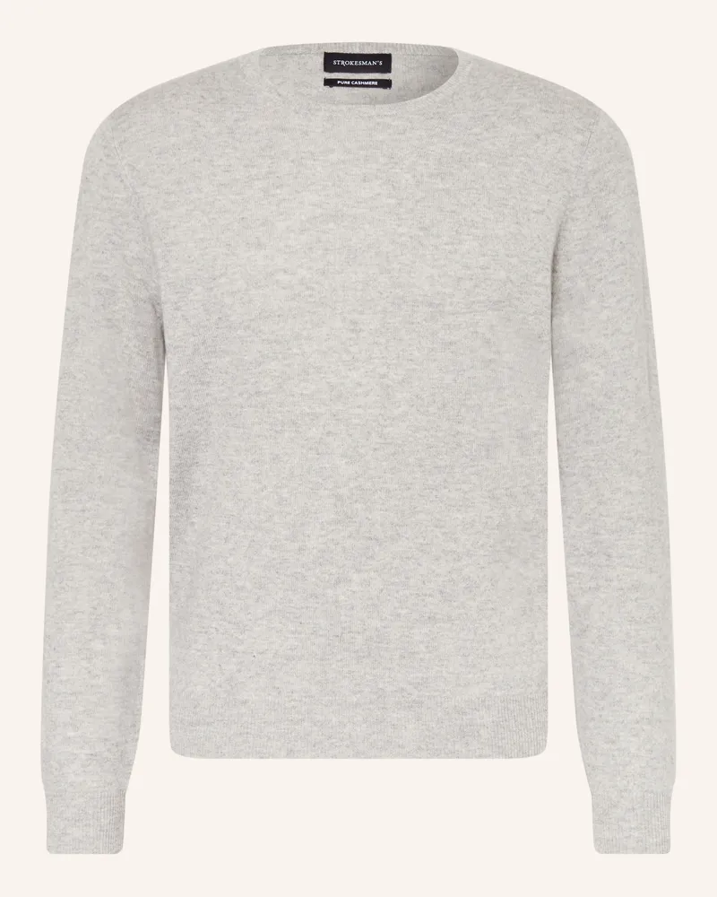 Strokesman's Strokesman Cashmere-Pullover grau Hellgrau