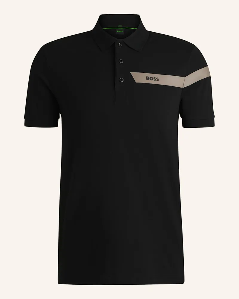 HUGO BOSS Poloshirt PAULE_IN Slim Fit Schwarz