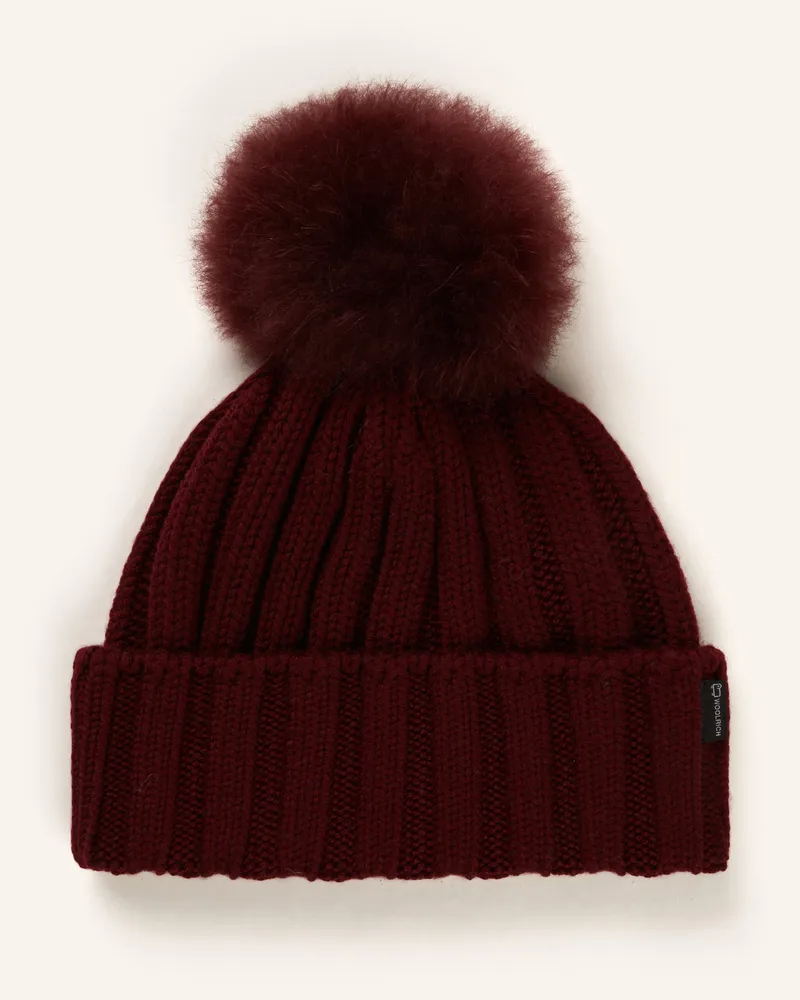 Woolrich Mütze Dunkelrot