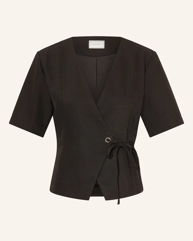 Neo Noir Wickelbluse SIMMO Schwarz
